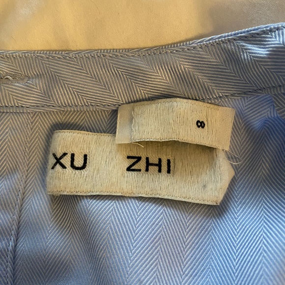 XU ZHI cotton cropped cotton blouse with ruched detail - Picture 3 of 7